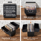 Vinyl Storage Case with Double Hinged Flaps - Legend Vinyl